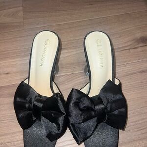 Black Bow Women's Shoes